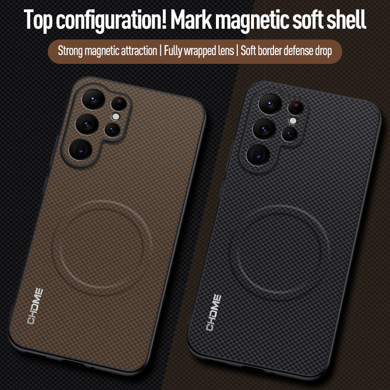 ผู้ชายผู้หญิงเคสโทรศัพท์หนังแม่เหล็กชาร์จไร้สาย Shock-proof Aesthetics สําหรับ For Samsung Galaxy s26 ultra s25 ultra s26 + s22 ultra s22 + s23 fe s23 + s23 ultra s24 + 5G