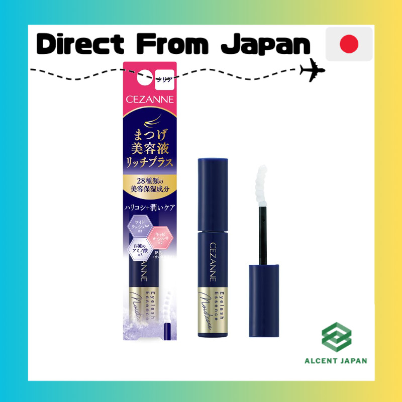 Cezanne Eyelash Serum Rich Plus Clear 4.0g — eyelash serum formulated with 28 beauty moisturizing in