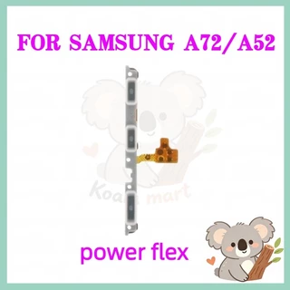 Power Volume Flex Cable สําหรับ Samsung A72 / A52s / A52 ปุ่มด้านข้างปรับระดับเสียงปุ่มปิดสวิทช์ริบบิ้น