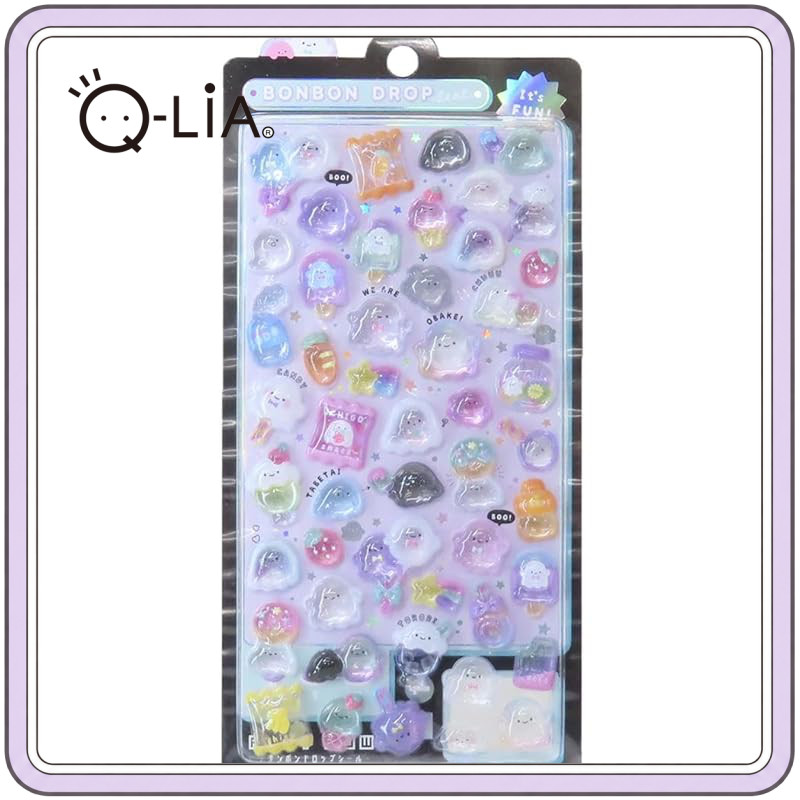 Q-Lia Bonbon Drop Stickers - Bakebake Bonbon