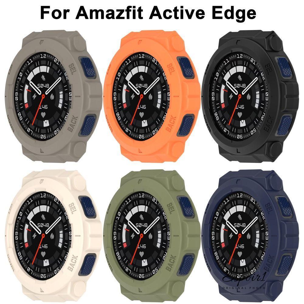 ESPOIR1 Edge Shell, TPU Frame Protective, Accessories Bumper Smart Watch Screen Protector for Amazfit Active Edge