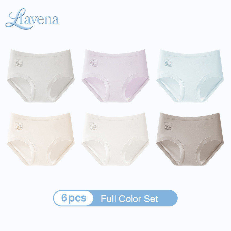 LAVENA ชุดรวมหลายชิ้น แพ็คเกจคุ้มค่า กางเกงในผู้หญิง ยืดหสูง ไร้รอยต่อ ไม่รัดตัว ผ้ามอดอล รัดกางไหมหมี ใส่สบายฤดูร้อน
