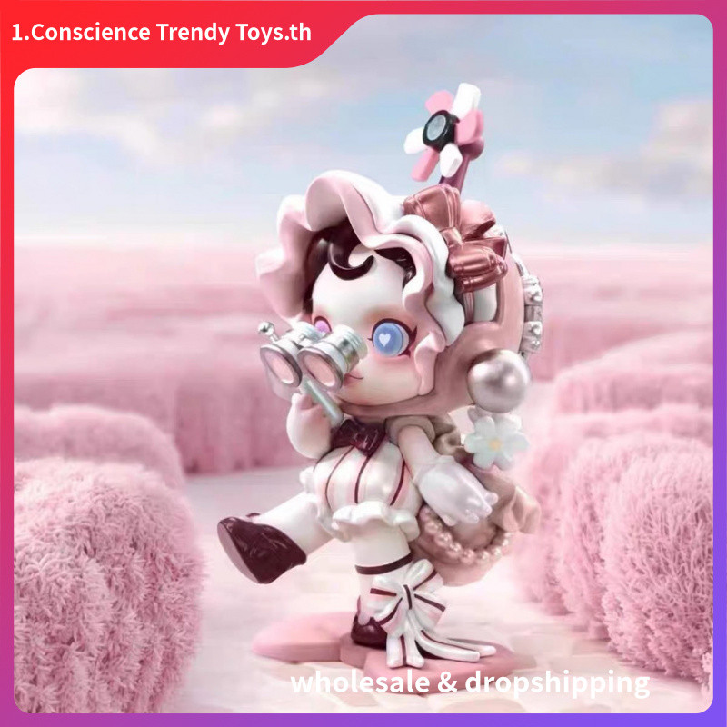 100% POPMART กําลังมองหา MOKKO Series Mystery Box SP DIMOO รูปตกแต่งของขวัญสาว