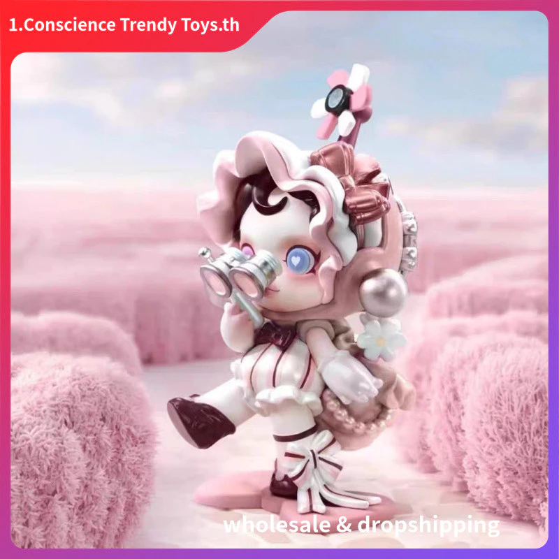 100% POPMART กําลังมองหา MOKKO Series Mystery Box SP DIMOO รูปตกแต่งของขวัญสาว