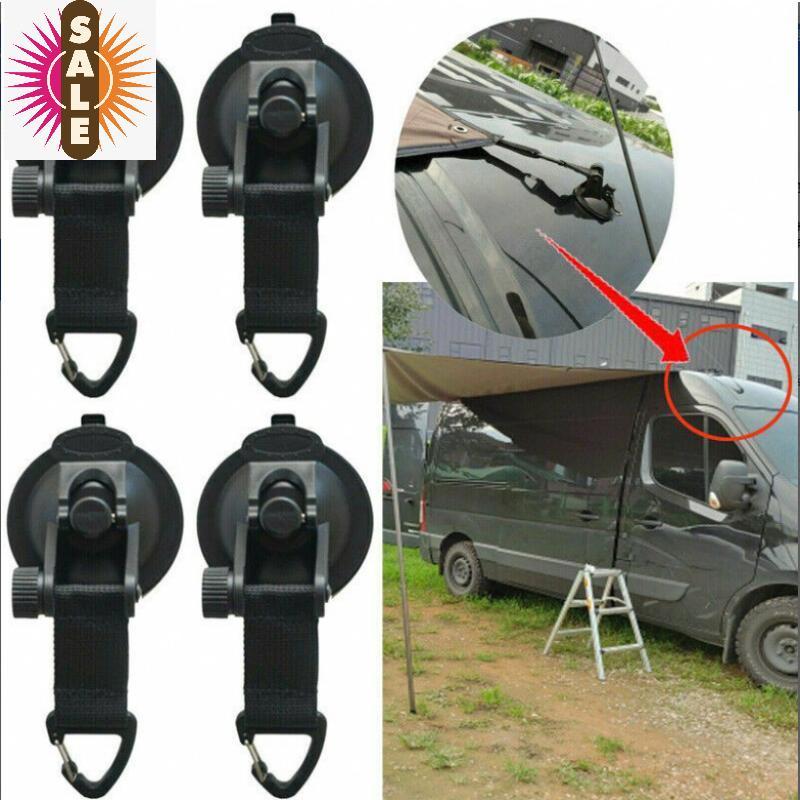 Ap 4 ชิ้นถ้วยดูดที่มีประสิทธิภาพสําหรับเต็นท์รถเชือก Bule Outdoor Camping เต็นท์ Secure Fixing Kit ท