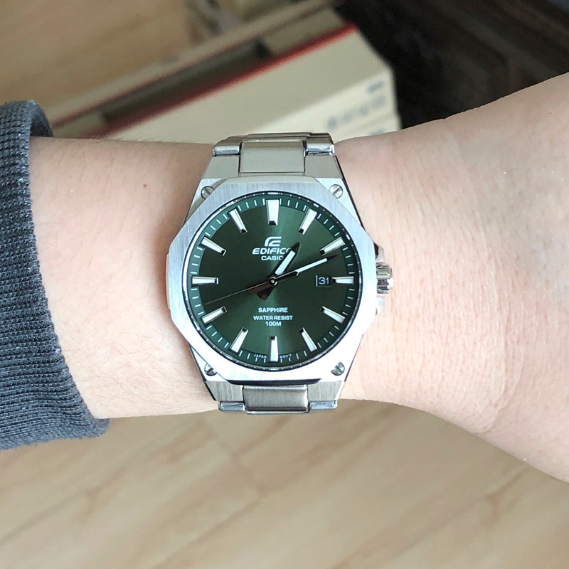 นาฬิกา Casio EFR-S108D-3A/2B/2AV/EFV-100D-9A/8A นาฬิกาข้อมือผู้ชายควอตซ์กันน้ํา