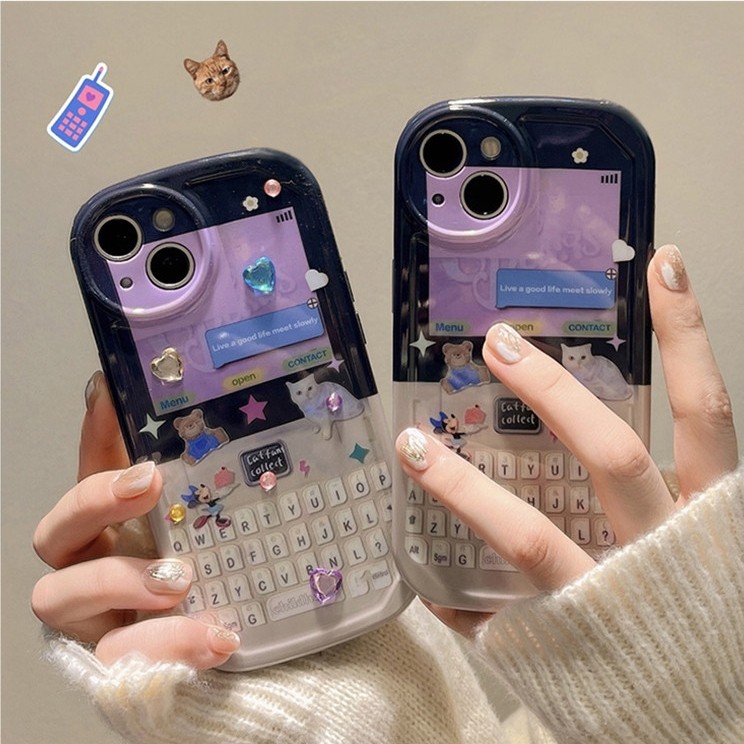 Influencer BB โทรศัพท์เหมาะสําหรับ iPhone17/16PRO เคสโทรศัพท์ Apple 15ProMax ป้องกันกรณี 12/11 ซิลิโ