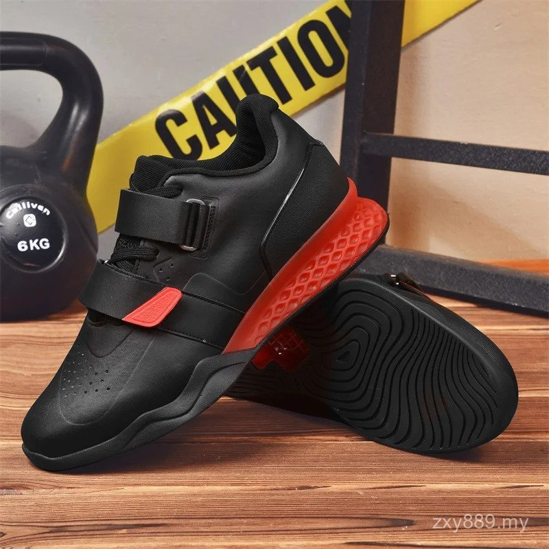 รองเท้ายกน้ําหนัก Professional ผู้ชายผู้หญิง Powerlifting Squat Training Hard Sole Gym รองเท้าที่มี 