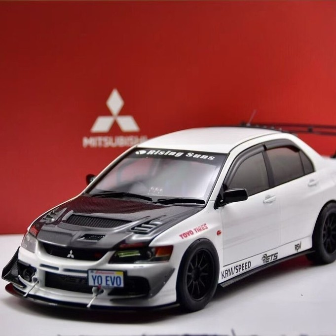 [คลังสินค้าพร้อม 1] SUPER A 1: 18 Alloy Full Open, JDM Modified Mitsubishi veo9 Generation MR FQ-360