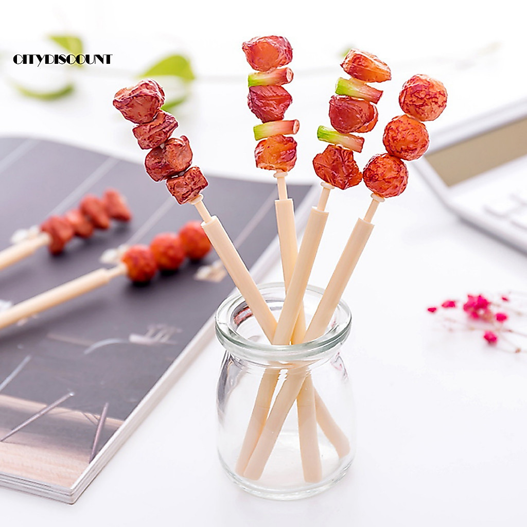 <citydiscount> Mutton Skewer Shape Pen ปากกาลูกลื่นเครื่องเขียนRealistic Mutton Skewer ปากกาลูกลื่น 