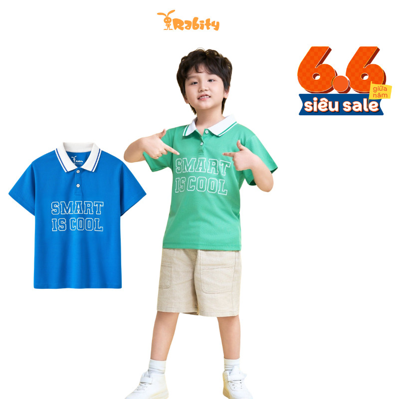 เสื้อโปโลแขนสั้นเด็กชาย Rabity 901.14