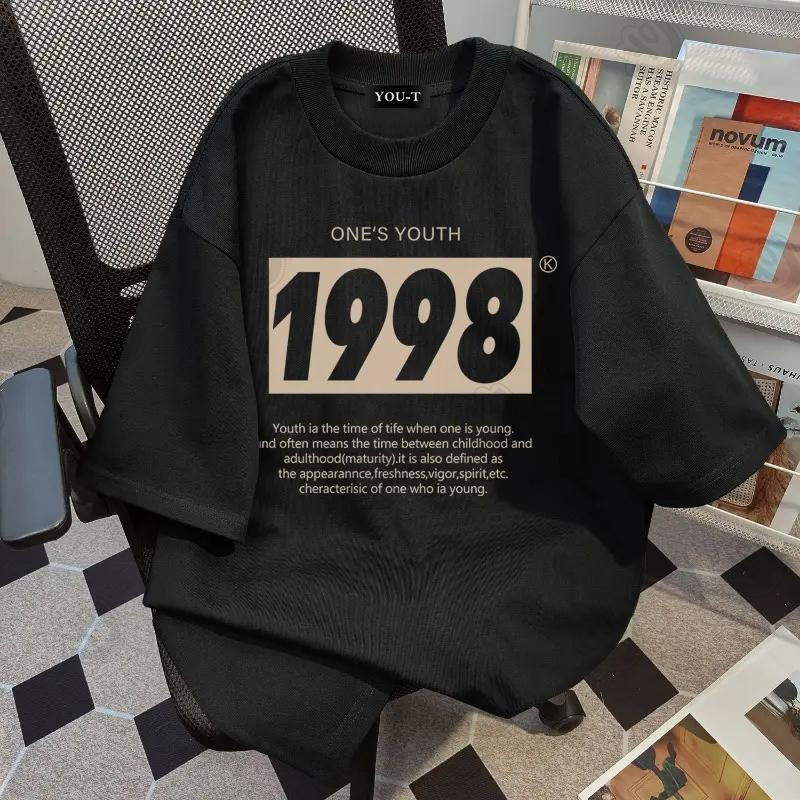 DailyTee🌟 เสื้อยืด Oversize ลาย 'ONE'S YOUTH' สไตล์เกาหลี เท่ห์มาก ใส่ได้ทั้งชายหญิง ผ้านุ่มสบายตัวทั้งวัน รองรับ COD 📦