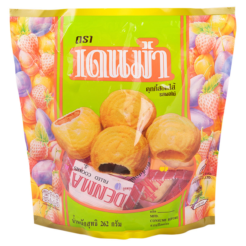 เดนม่าคุกกี้ผลไม้รวม 200กรัม Denma Cookie Mixed Fruit 200g. [หมายเลขบาร์โค้ด 8851727005531 ]