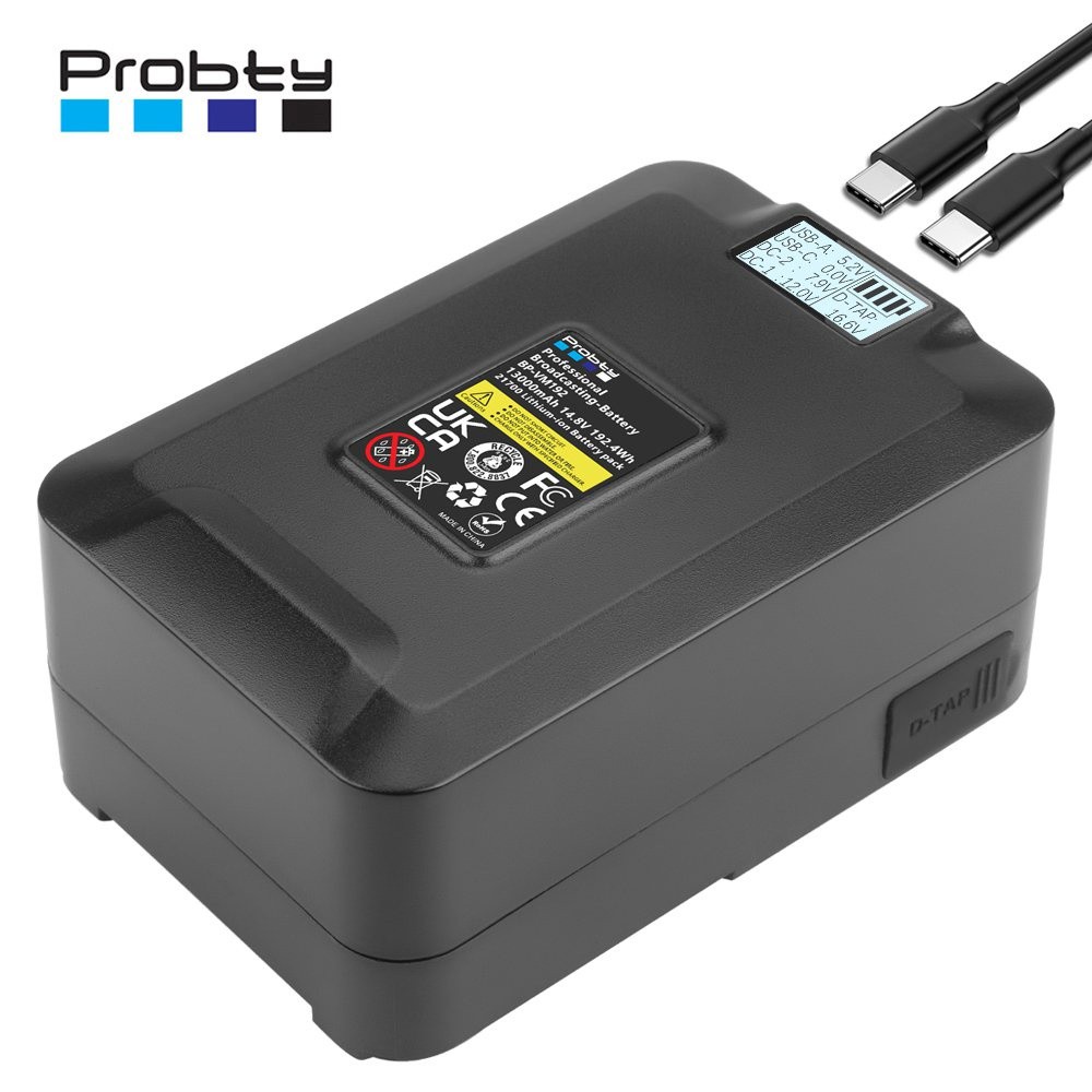 V Mount Battery 14.8V 13000MAh For Sony V-Lock BP Batteries กล้องวิดีโอออกอากาศ LED Video Light Blac
