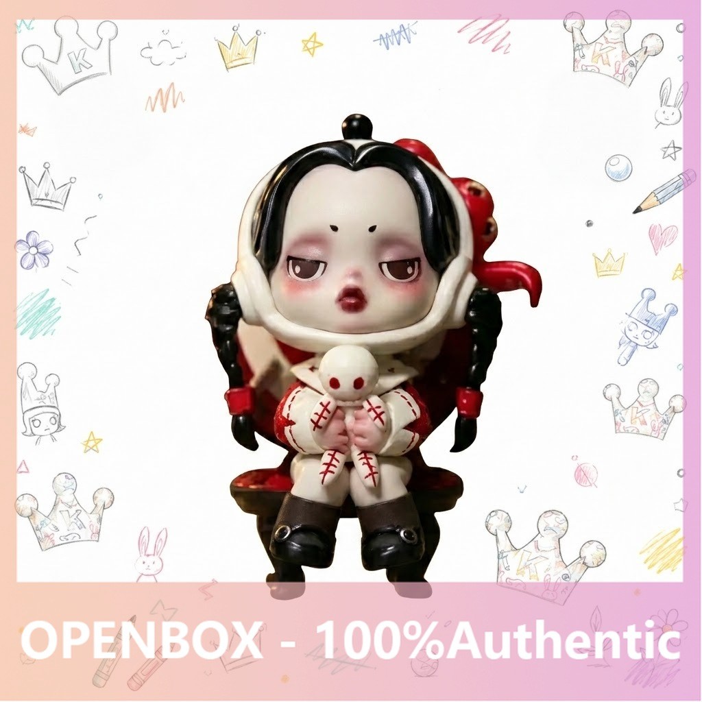 [secret] POPMART SKULLPANDA Adams Family Series Mystery Box ของขวัญของแท้