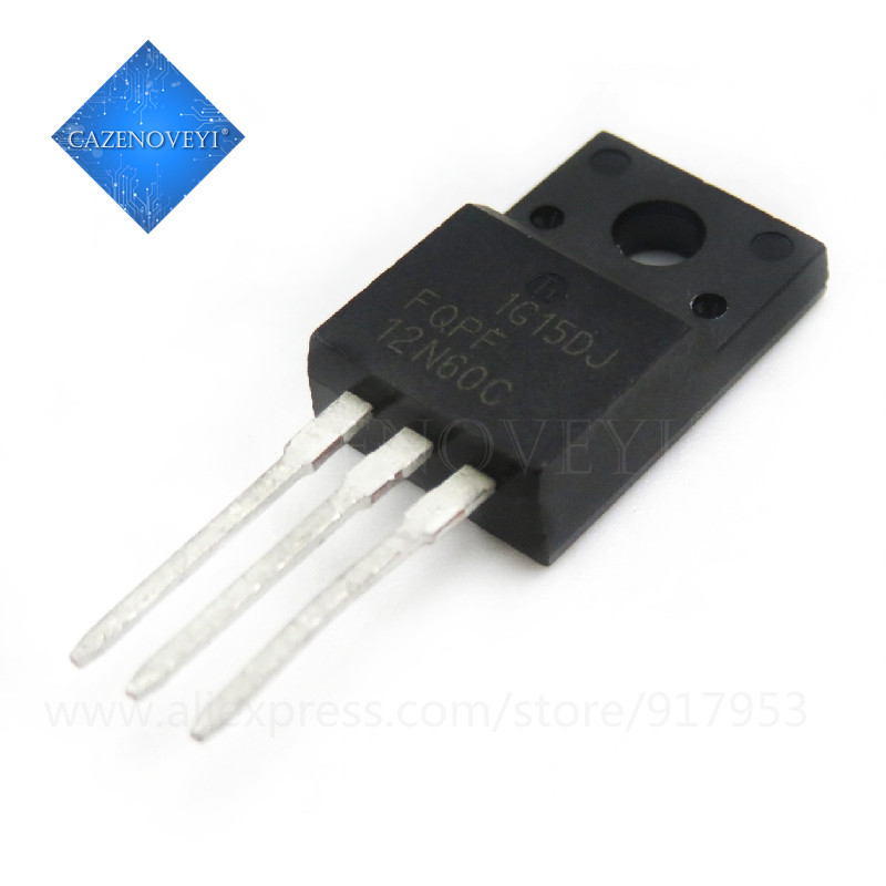 ชิป FQPF12N60C 12N60C 12N60 TO-220F 10 ชิ้น