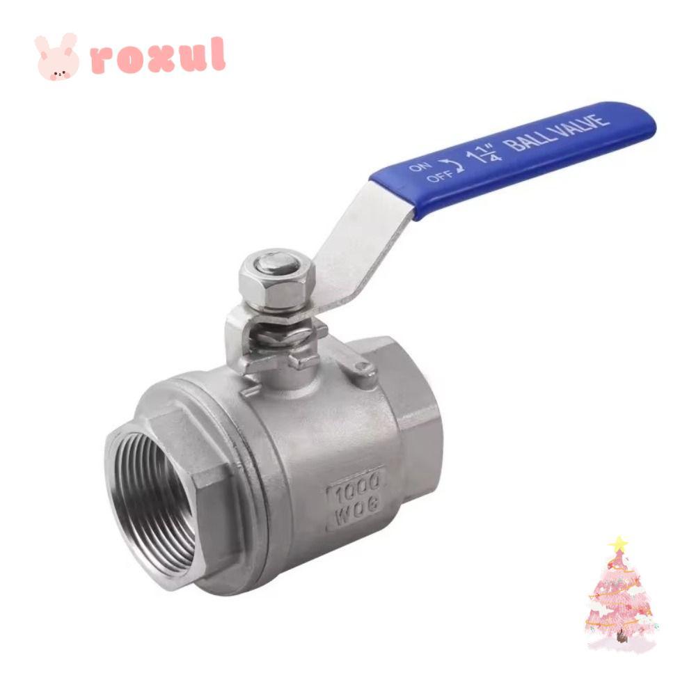 โรซูล บอลวาล์วสแตนเลส,2พี เอสเอส304 เต็มพอร์ตบอลวาล์ว,1/2 "3/4" 1" 1/4 "3/8ทนต่ออุณหภูมิสูงบอลวาล์วเกลียว