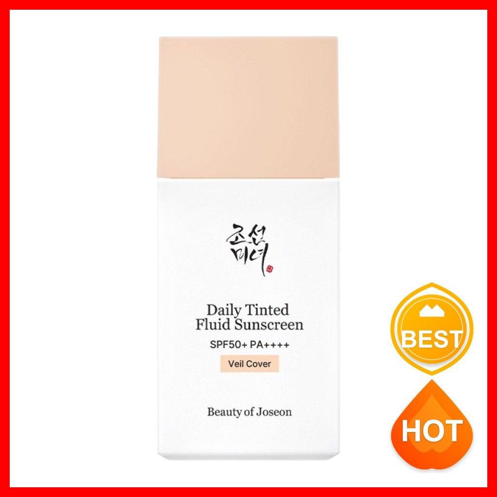 [ความงามของ joseon] Daily Tinted Fluid Sunscreen, SPF50+ PA++++, 50ml, 1 ชิ้น / Korean Tinted Sunscr
