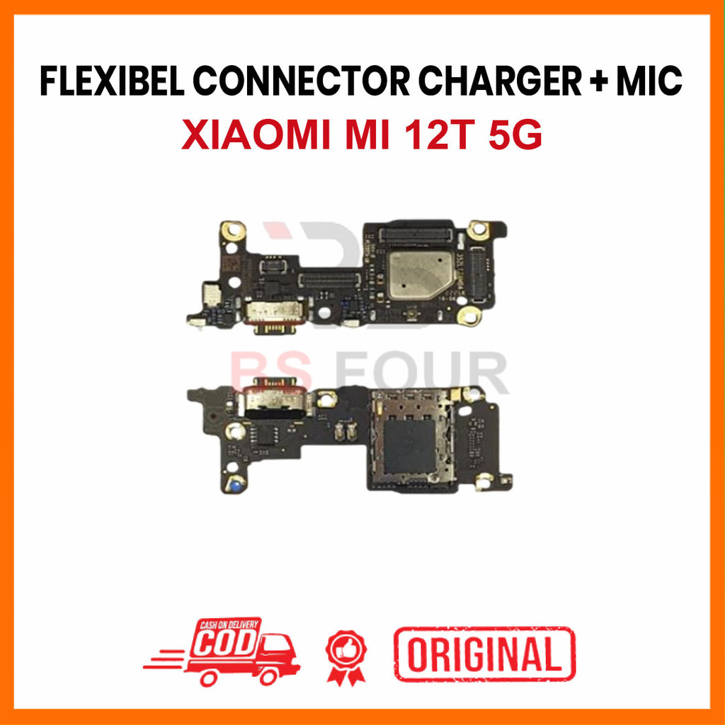 FLEXIBLE CONNECTOR CHARGER XIAOMI MI12T 5G MIC + IC + CONNECTOR SIM