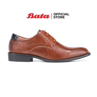 Bata บาจา รองเท้าคัทชู ทางการ พิธีการ แบบสวม สำหรับผู้ชาย รุ่น BARNES สีน้ำตาล 8313181