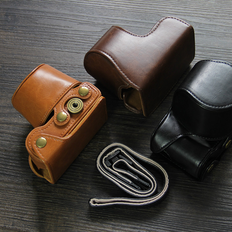 เหมาะสําหรับ Sony A6400 เคสหนัง ILCE-a5000/5100 Mirrorless A6100 เคสป้องกันกล้อง nex-3N
