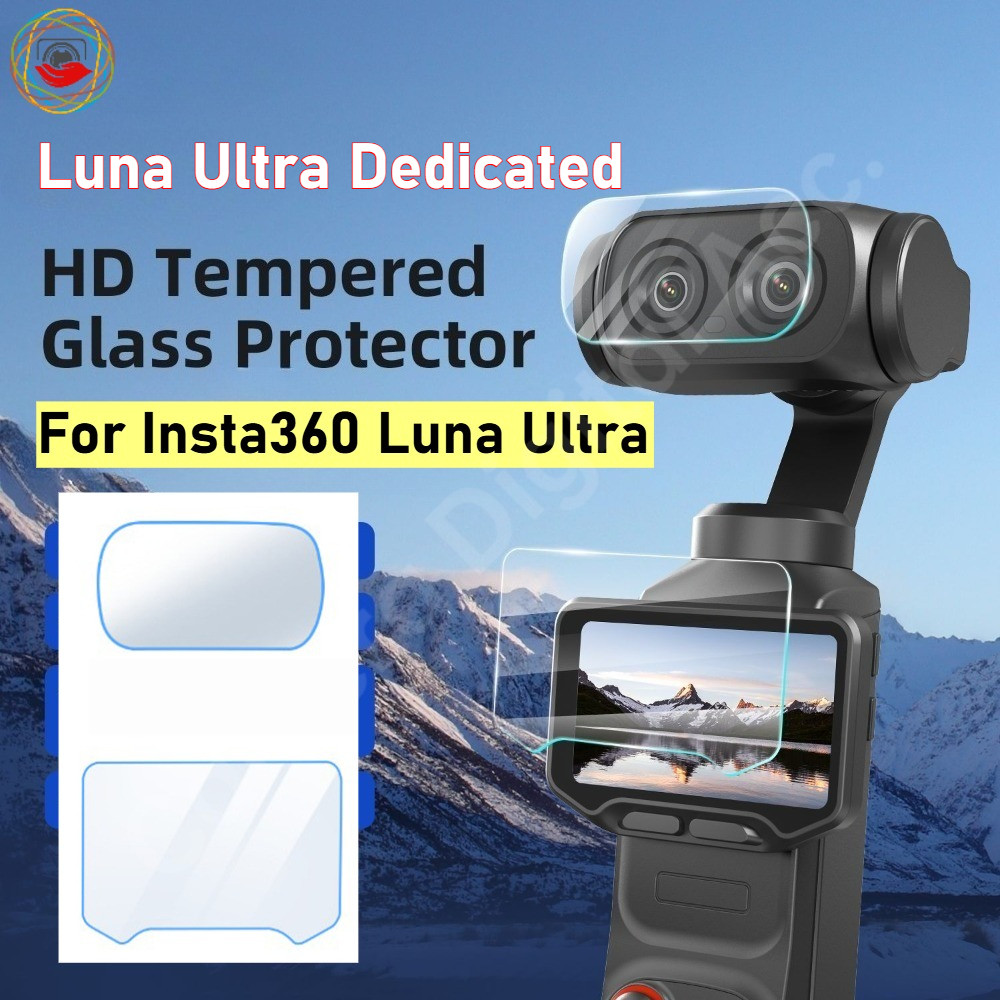 กระจกนิรภัยกันรอยหน้าจอสําหรับ Insta360 Luna Ultra / ฟิล์มกันรอยเลนส์ Acc For Luna Ultra.
