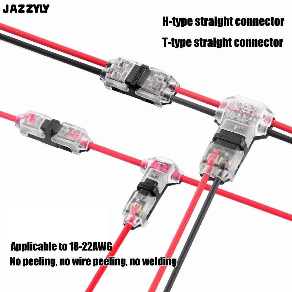 จัดส่งรวดเร็วJAZZYLY 1 ชิ้น Pluggable Wire Connector, สําหรับสายไฟรถตัวเชื่อมต่อสายไฟ Crimp, Quick S