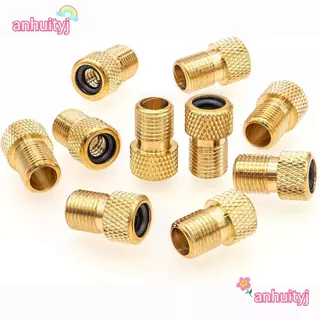 อะแดปเตอร์ ANHUITYJ Presta To Schrader, อะแดปเตอร์วาล์วจักรยานสีทองน้ําหนักเบา, ขั้วต่อวาล์วยางทองแดง