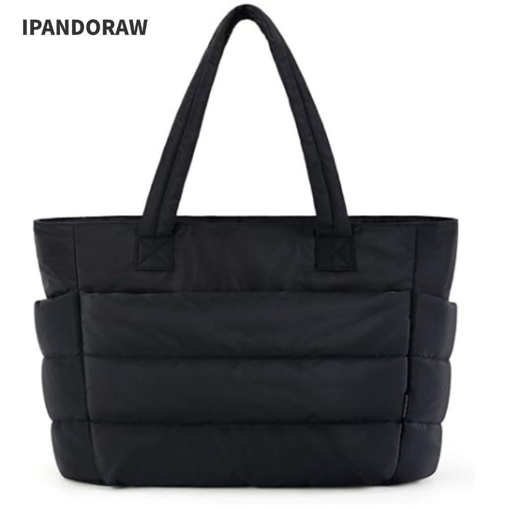 IPANDORAW กระเป๋าถือแฟชั่น Tote ขนาดใหญ่หลายช่อง สําหรับเดินทาง ทํางาน ชายหาด ฟิตเนส