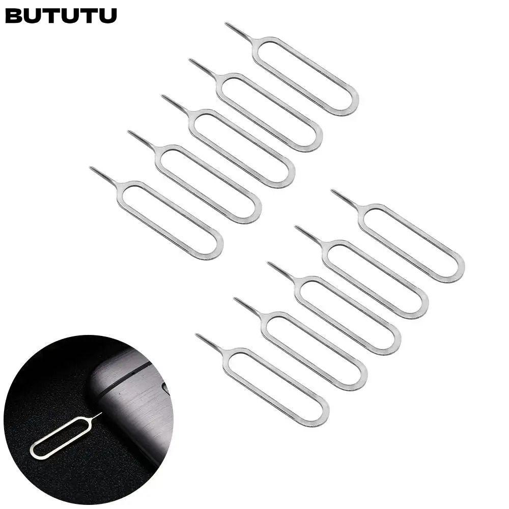 BUTU 1/10PCS การ์ด Extractor, Universal โลหะซิมการ์ดถาด Ejector, แฟชั่นโทรศัพท์อุปกรณ์เสริมเข็มเปิด Ejector สําหรับ Android