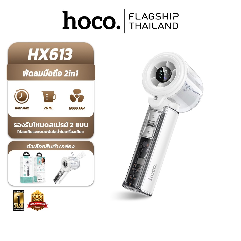 hoco HX613 พัดลมมือถือแบบพกพา