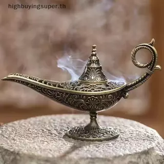 HRTH สไตล์โบราณโคมไฟโลหะธูป Burner Scented & Un Holder ตกแต่งบ้านของขวัญอาหรับธูป Burner HRTH