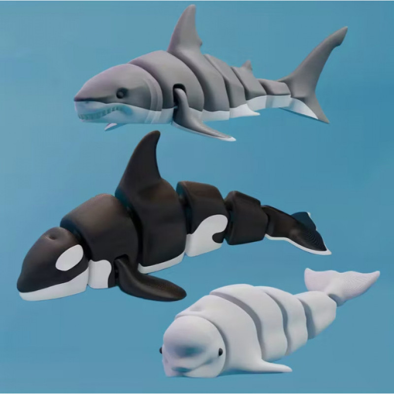 Whale Shark Killer Whale Ocean ชุดห้าชิ้นเครื่องประดับของเล่นแปลกใหม่