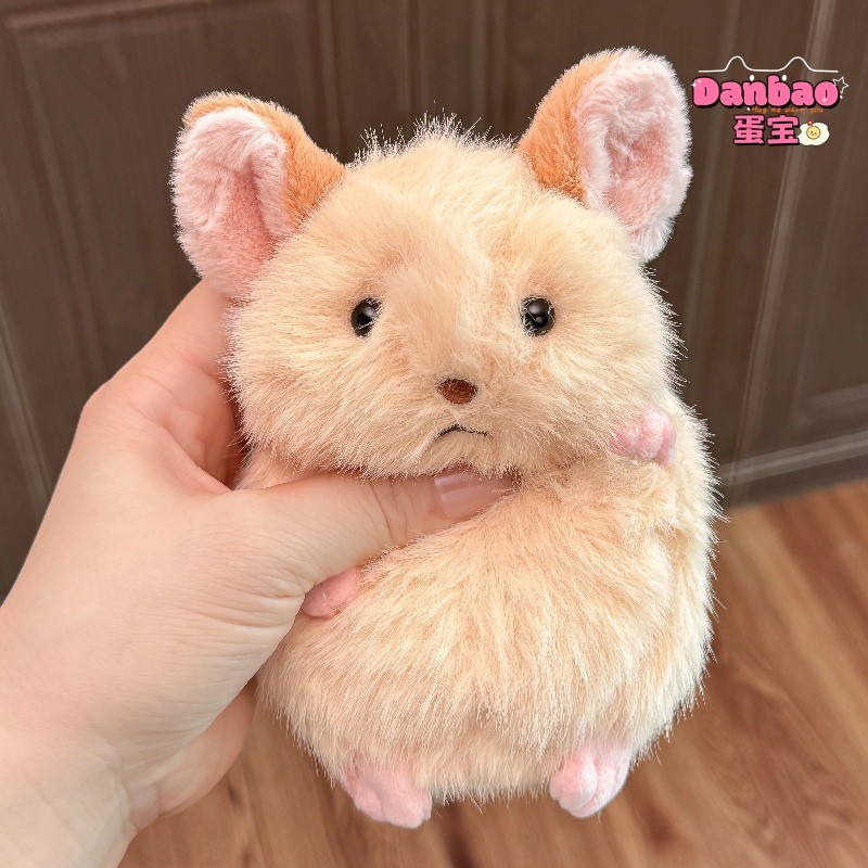 【DANBAO】ตุ๊กตาชินชิลล่าสมจริงน่ารัก - ของเล่นหนูแฮมสเตอร์นุ่มน่ากดคลายเครียด ของขวัญวันเกิดสำหรับเด็กชายและเด็กหญิง