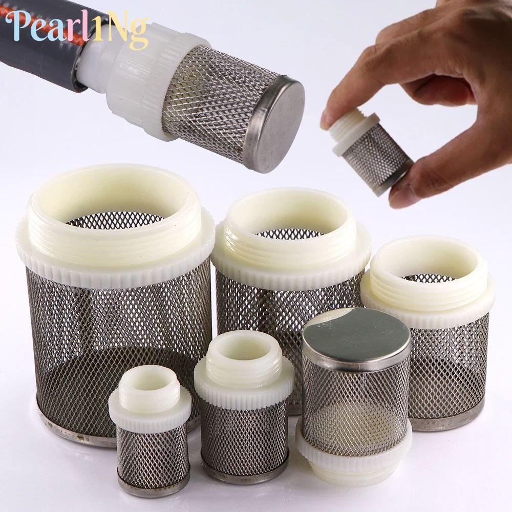 PEARLTH 1 ชิ้นตาข่ายกรองหน้าจอ, Joint Percolator ปั๊มน้ํา Fitting ท่อกรอง, 1/2 "3/4" 1 "304 สแตนเลสน้ําทําความสะอาดกรองสําหรับ Micro ชลประทาน Aquarium Fish Tank