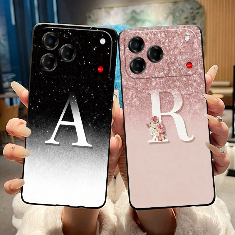 Lucky Elegant Letter รูปแบบ Jelly สี Simple Anti-scratch เคสโทรศัพท์สําหรับ ZTE Blade V80 Vita/Nubia V80 ออกแบบ/ใบมีด V80 Pro ปกอ่อน