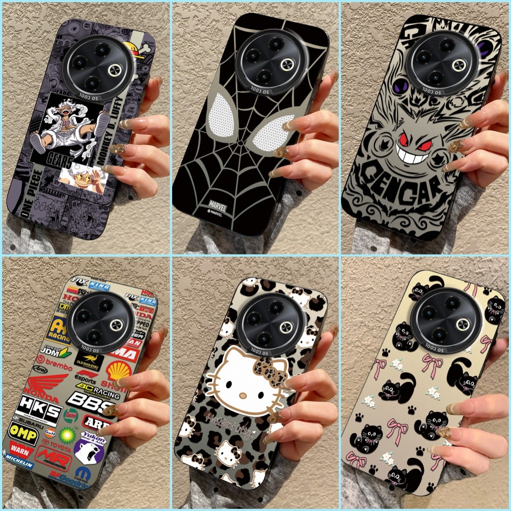 เคสสําหรับ POCO C75 เคสซิลิโคนอ่อนนุ่มหลุมขนาดใหญ่แฟชั่น TY3