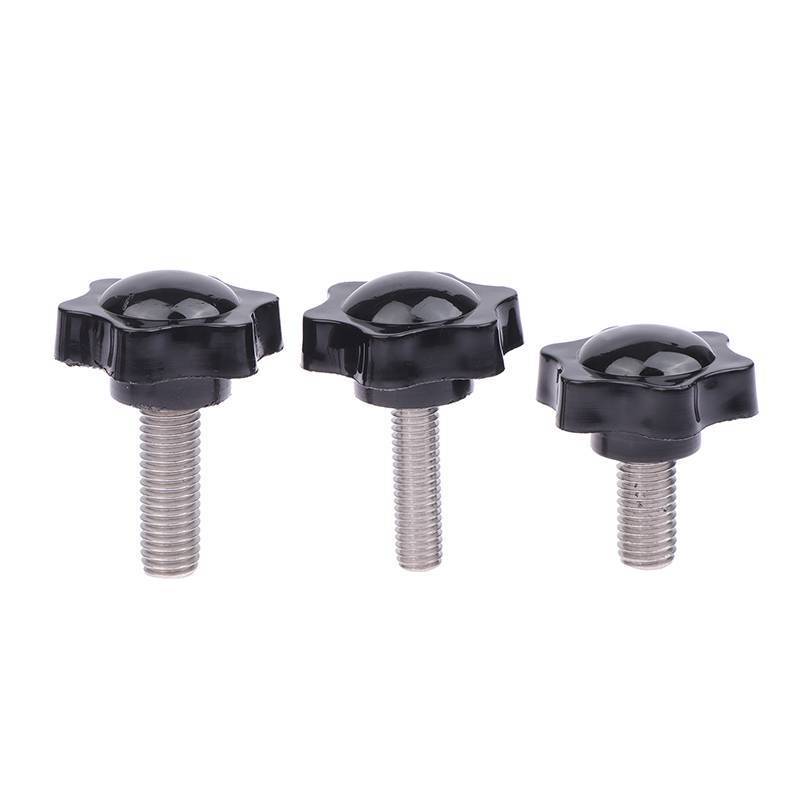 UK 2PCS อุตสาหกรรมอุปกรณ์ M6 M8 M10 38 # ด้าย Star Shaped Clamping Bolt Knob Bakelite หัวพลาสติกจับส