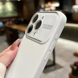 With Logo พร้อมโลโก้ พร้อมหน้าต่างบานใหญ่ เคสโทรศัพท์ซิลิโคนเหลวนุ่มสำหรับ iPhone 17 16 15 14 13 12 11 Pro Max Plus