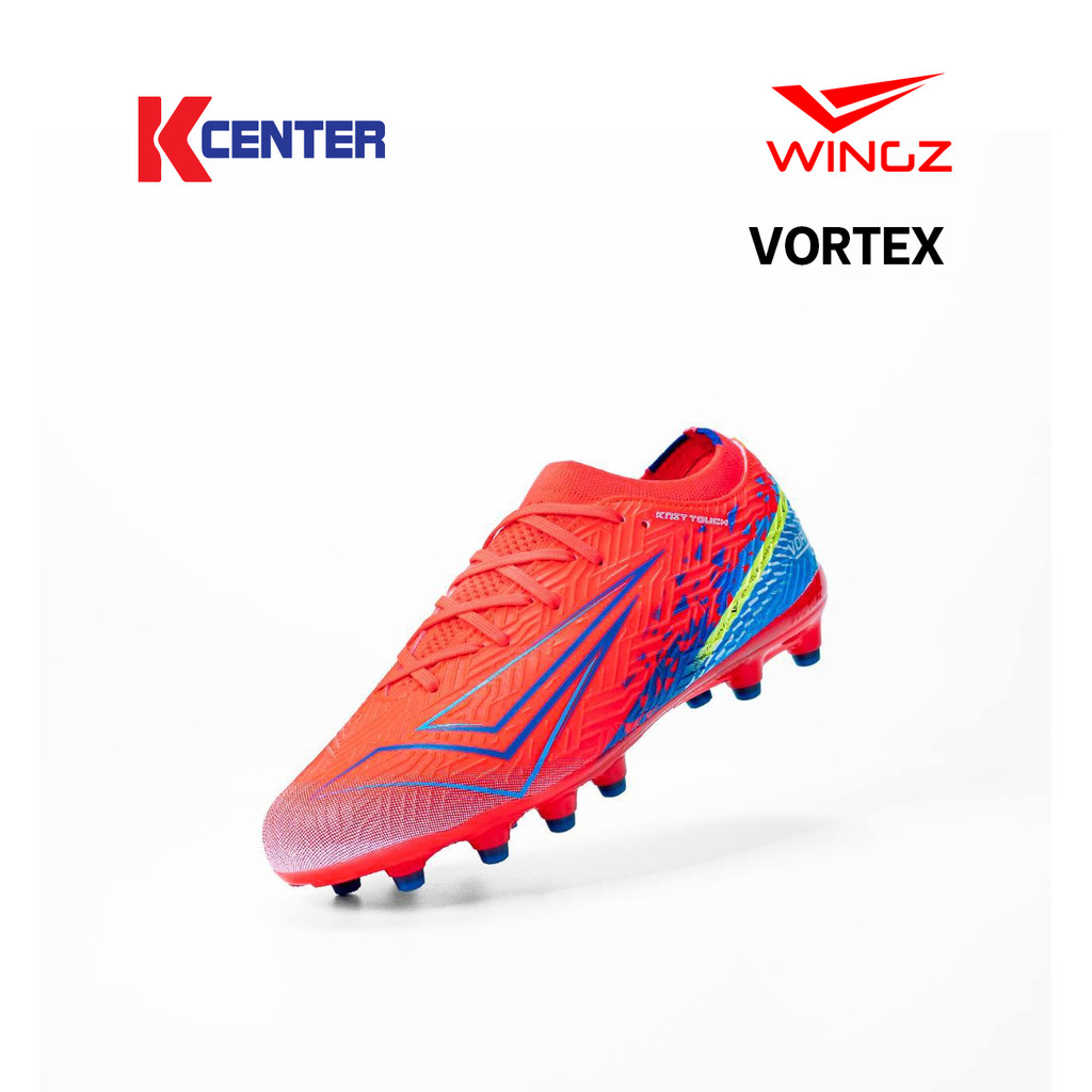Wingz รองเท้าฟุตบอลหนังสังเคราะห์ รุ่น Vortex Size 32-45 น้ำหนักเบา สำหรับสายสปีด