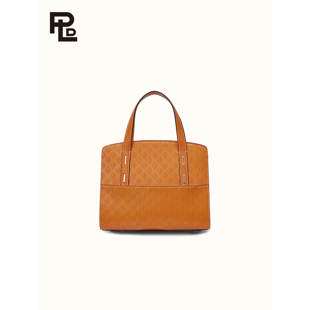 Paulland PLD กระเป๋าคอปกสีขาว No. 1 กระเป๋าถือหญิงชั้นแรก Cowhide Commuter Tote Bag Body-Made กระเป๋