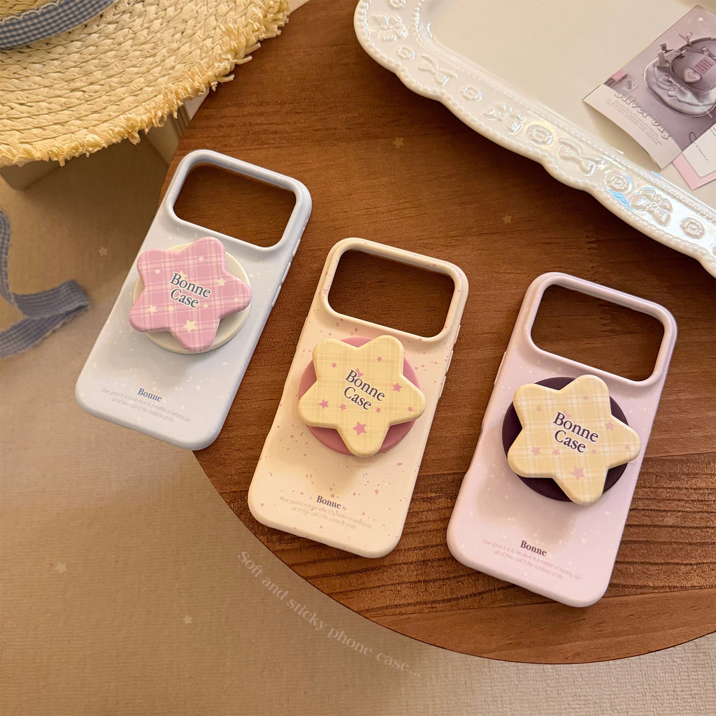 ฟิล์มนุ่ม เหมาะสําหรับ ไอโฟน17โปรแม็กซ์ เคสโทรศัพท์ แอปเปิล 16 สไตล์เกาหลี 13 แม่เหล็ก 17 สีลายสก๊อตดาว 15