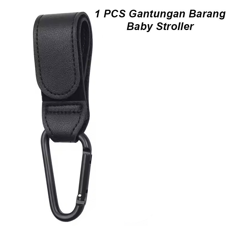 GANTUNGAN TISERA - HOOKMO Baby Stroller Leather Hook Organizer Hanger - HO2