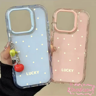 เคสเยลลี่ลายคลื่นสไตล์เรียบง่าย ลายจุด สำหรับ iPhone 15 Pro 16 Plus 17 Pro Max 11 13 12 14 เคสกันตกหนัก เคสพาสเทลสีอ่อน