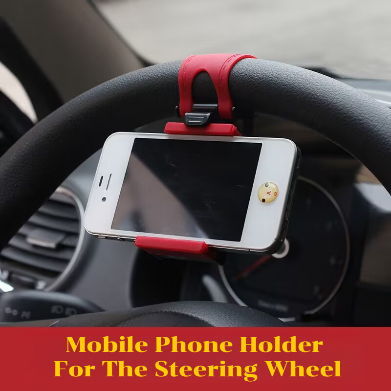 Phone holder on the steering wheel, car phone holder, versatile and creative, ready to ship