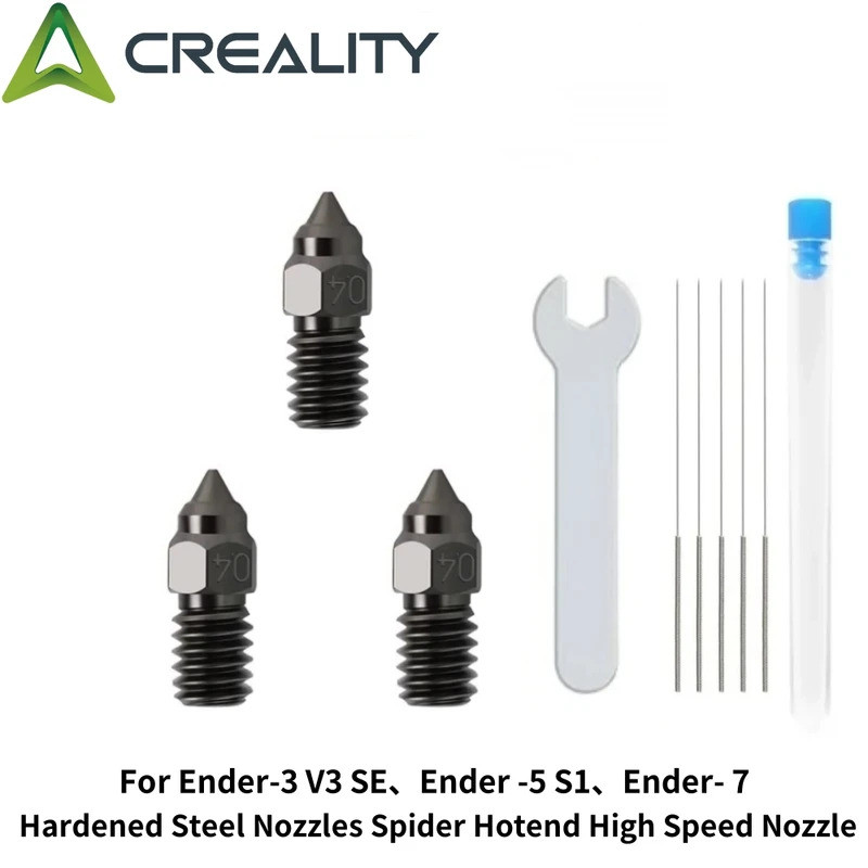 HB Creality Ender 3 V3 SE เหล็กชุบแข็งหัวฉีด,การพิมพ์ความเร็วสูงและกระแสเงินสด Extruder หัวฉีด forEnder 5 S1/Ender7 3D เครื่องพิมพ์