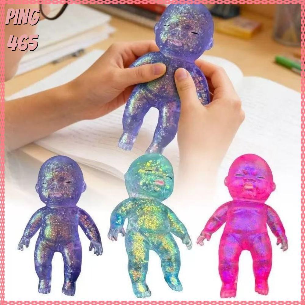 PINGD Sugar Baby Squeeze, Glitter ของเล่นบีบน่ารัก, Creative Soft ความวิตกกังวลบรรเทายืดช้า Rising ของเล่นสําหรับของขวัญ