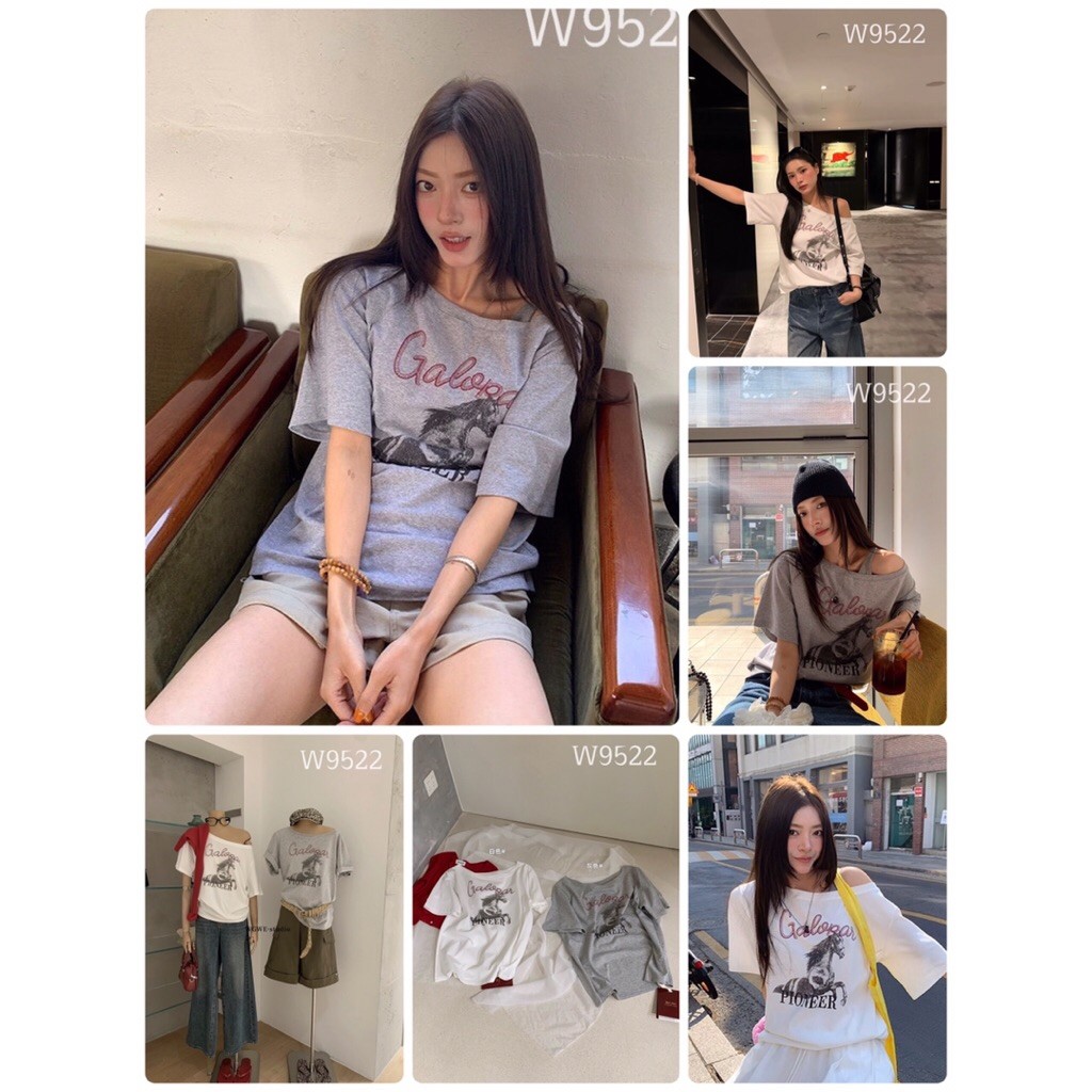 W9522 เสื้อผ้าแฟชั่น ป้าย wgwe
