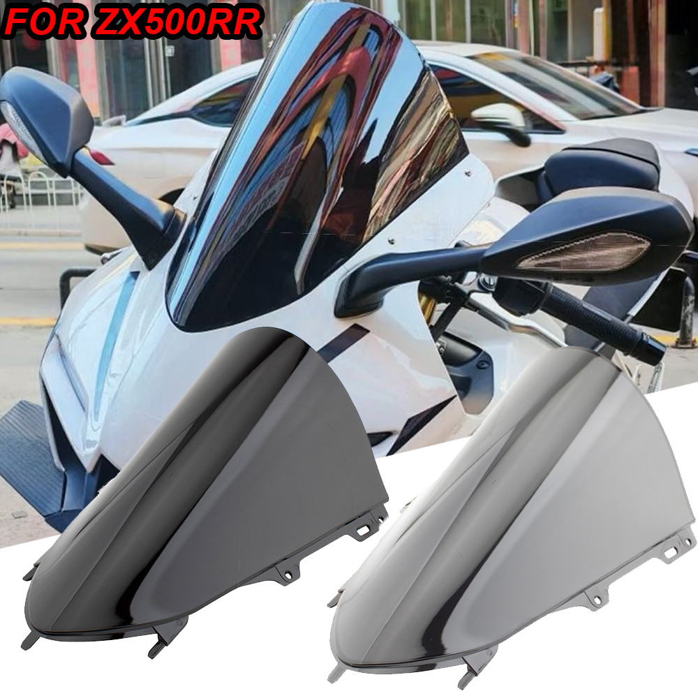 รถจักรยานยนต์กีฬาแข่ง Double Bubble WindScreen Visor Deflector สําหรับ ZXMOTO 500RR ZX500RR ZX 500 R