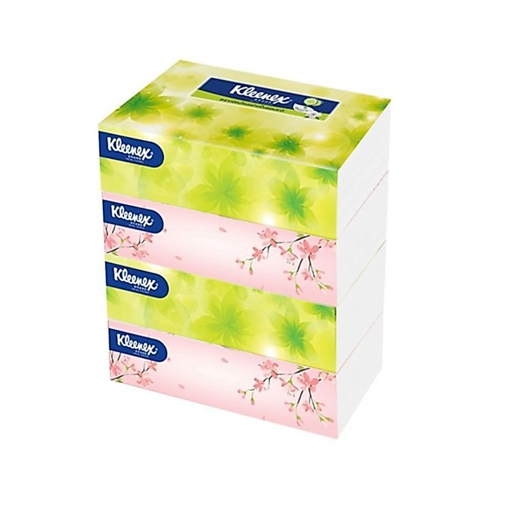 คลีเน็กซ์เนเชอรัล 110 แผ่น แพค 4 KLEENEX NATURAL SOFT BOX 110S P4